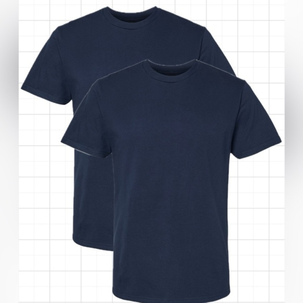 BUNDLE “2” Anvil by Gildan short sleeve t-shirts‎ NAVY blue size 3XL DIY